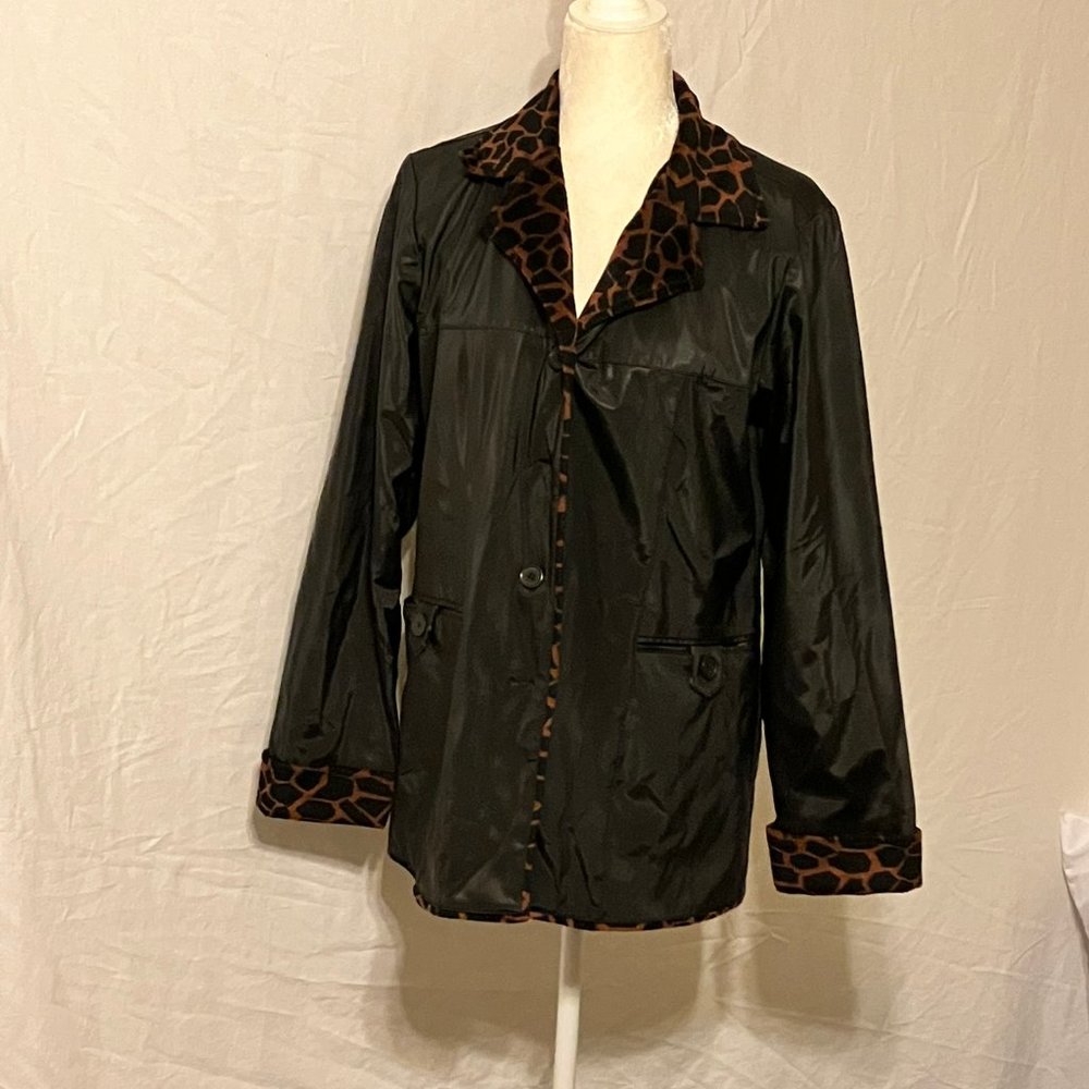 Selene Sport Faux Leather Peacoat